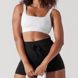 Popflex Tone Bra XL Cool White Square Neck Low Back Sports Bra